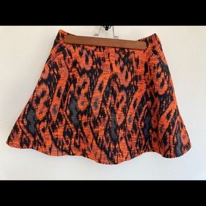Black and orange Topshop skirt